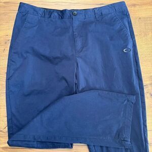 Oakley Mens 34 Lightweight Golf Pants Regular Fit Navy Blue Chino‎ Casual Preppy